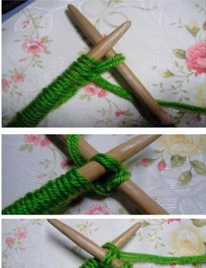 韩版复古绿色麻花围巾织法教程