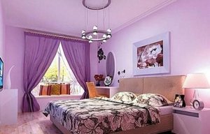 紫色窗帘配什么床单？