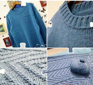 简单易上手的男毛衣编织款式及图解