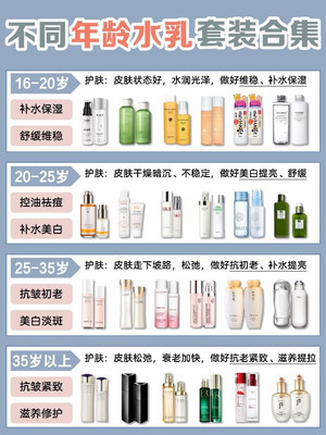 不同年龄水乳套装推荐/新品抗初老干皮护肤